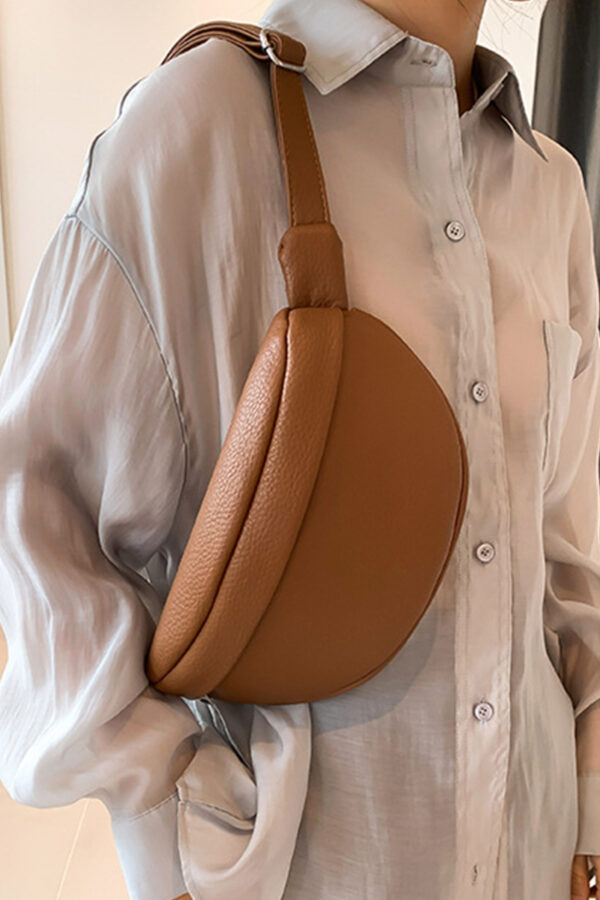 Vegan Leather Crossbody/Fanny Bag – Camel