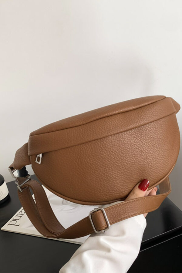 Vegan Leather Crossbody/Fanny Bag – Camel