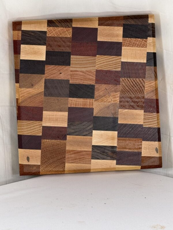 End Grain Chaos Cutting Board (mixed Hardwoods and Exotics)