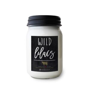 13 oz Mason Jar Candle: Wild Lilacs