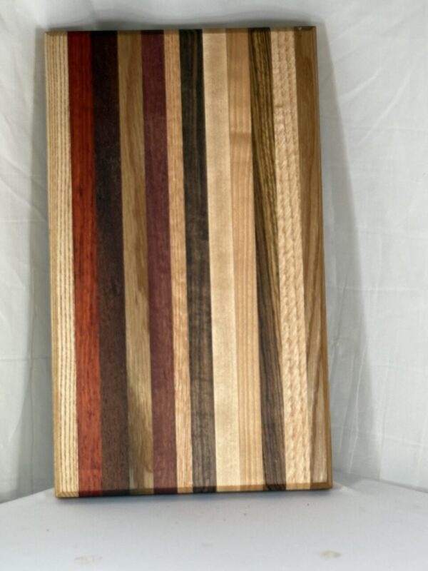 Face Grain Cutting Board (ash, padauk, ebiaet, white oak, purple heart, red oak, walnut, maple, canary wood, leti)