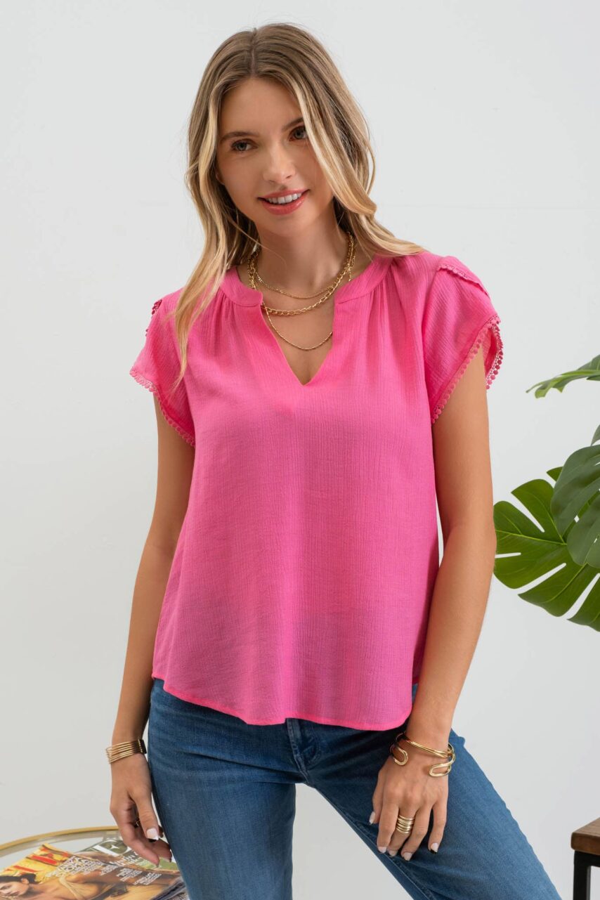 Tassel Sleeve Blouse – Shop Iowa