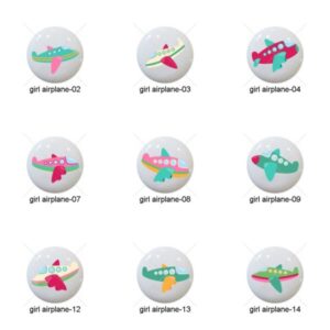 Shop Iowa Girl Airplanes by PinkPueblo Images on 1.5″ White Ceramic Drawer Pulls Knobs Girl Airplanes by PinkPueblo Images on 1.5″ White Ceramic Drawer Pulls Knobs