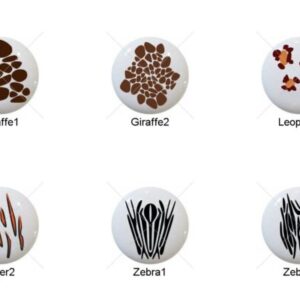 Shop Iowa Animal Prints Cow Giraffe Leopard Tiger Zebra by PinkPueblo Images on 1.5″ White Ceramic Drawer Pulls Knobs Animal Prints Cow Giraffe Leopard Tiger Zebra by PinkPueblo Images on 1.5″ White Ceramic Drawer Pulls Knobs