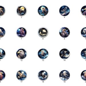 Eagle Eagles by ClipartVibes Images on 1.5″ White Ceramic Drawer Pulls Knobs (Copy) (Copy)