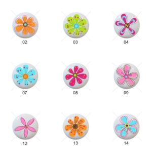 Shop Iowa Hand Drawn Flowers II in Pink by PinkPueblo Images on 1.5″ White Ceramic Drawer Pulls Knobs Hand Drawn Flowers II in Pink by PinkPueblo Images on 1.5″ White Ceramic Drawer Pulls Knobs