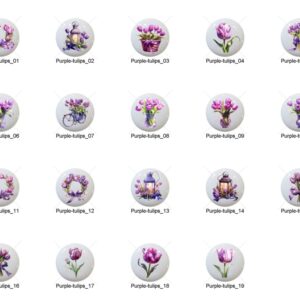 Shop Iowa Purple Tulips Tulip Flowers by ClipartVibes Images on 1.5″ White Ceramic Drawer Pulls Knobs Purple Tulips Tulip Flowers by ClipartVibes Images on 1.5″ White Ceramic Drawer Pulls Knobs