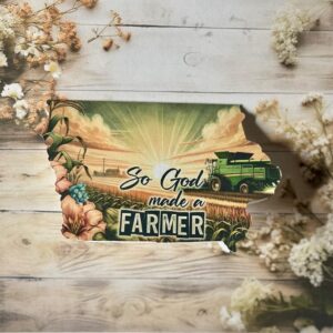 Shop Iowa So God made a farmer Iowa shaped single card So God made a farmer Iowa shaped single card