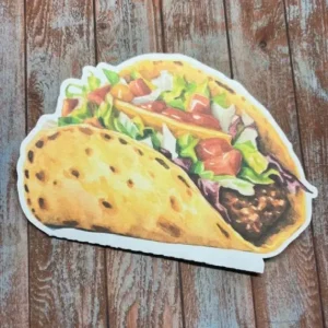 Taco shaped greeting card – single