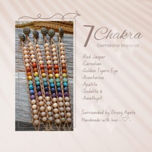 Shop Iowa 7 Chakra & Druzy Agate wrap bracelet – Natural Bespoke Handmade Jewelry – Earthy Boho Hippie Artisan Gemstone Rainbow Bracelet 7 Chakra & Druzy Agate wrap bracelet – Natural Bespoke Handmade Jewelry – Earthy Boho Hippie Artisan Gemstone Rainbow Bracelet
