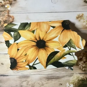 Iowa Shaped Card with black eyed susan flowers single card