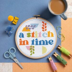 Shop Iowa A Stitch in Time Cross Stitch Kit A Stitch in Time Cross Stitch Kit