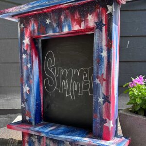 Patriotic Handmade Chalkboard