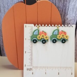 Shop Iowa Trucks with Pumpkin Earrings Trucks with Pumpkin Earrings