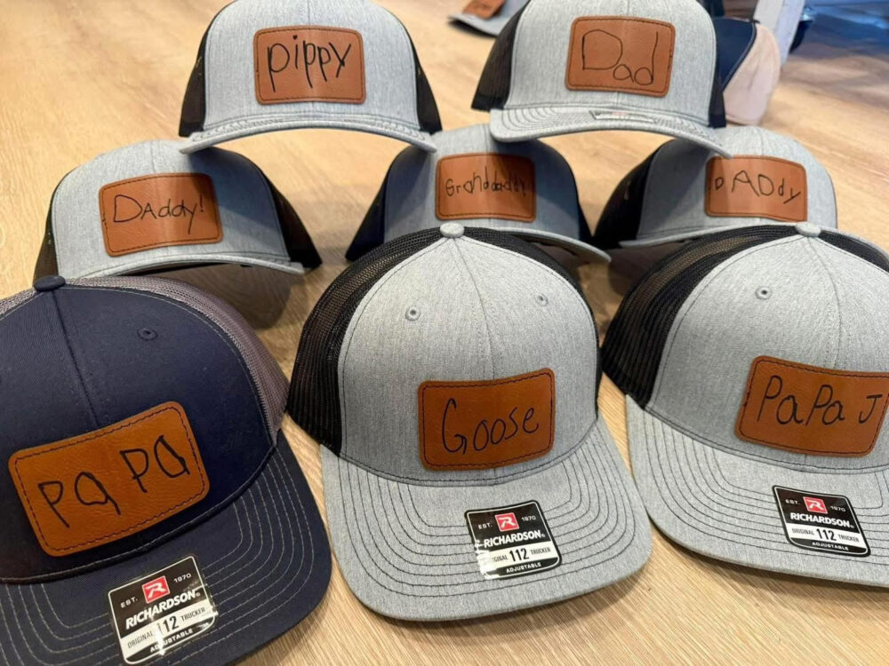 Shop Iowa Customized Leather Patch Hat – Gift for Fathers day or Birthday Customized Leather Patch Hat – Gift for Fathers day or Birthday