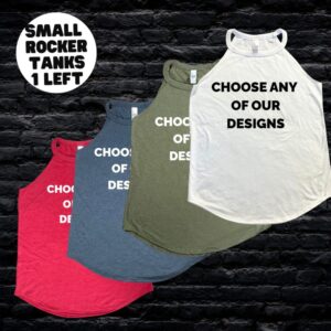 SMALL Rocker Tank – Red, White, Navy & Military Green only – FINAL SALE