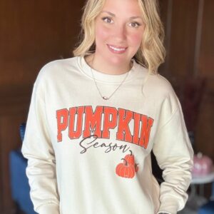 Shop Iowa Pumpkin Season Graphic Sweatshirt – Cozy Fall Pullover Pumpkin Season Graphic Sweatshirt – Cozy Fall Pullover