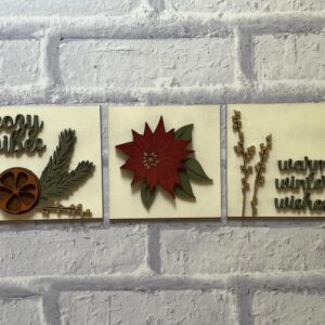 Cozy Christmas Sign Tiles