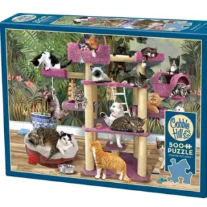 Shop Iowa Jungle Cats 500 Piece Cobble Hill Puzzle Jungle Cats 500 Piece Cobble Hill Puzzle