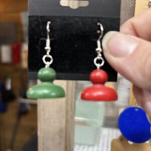 Vintage Game Piece Earrings