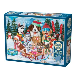 Snow Dogs Family Cobble Hill Puzzle