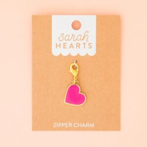 Shop Iowa Neon Pink Heart Zipper Charm by Sarah Hearts Neon Pink Heart Zipper Charm by Sarah Hearts