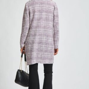 Open Front Midi Blazer