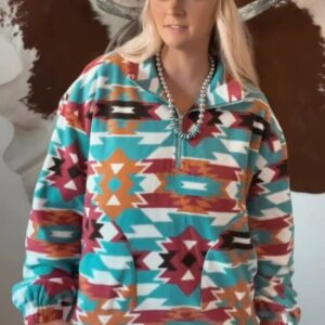 Santa Fe Fleece Zip Up Pullover