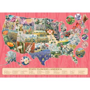 State Flowers of American 1000 Piece Cobble Hill Puzzle