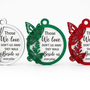 Shop Iowa “Those We Love Walk Beside Us” Memorial Ornament “Those We Love Walk Beside Us” Memorial Ornament