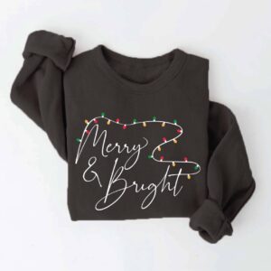 Shop Iowa MERRY AND BRIGHT Graphic Sweatshirt MERRY AND BRIGHT Graphic Sweatshirt