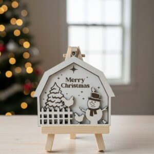 Shop Iowa Rustic Laser-Cut Barn Christmas Ornament Rustic Laser-Cut Barn Christmas Ornament