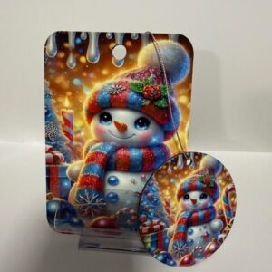 Shop Iowa Cute Blue-Eyed Snowman Ornament and Cash Sleeve Cute Blue-Eyed Snowman Ornament and Cash Sleeve