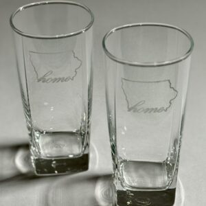 Iowa Home Drinking Glass, Set of 2