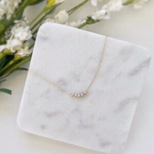 Shop Iowa Mini Beads Gold Necklace Mini Beads Gold Necklace