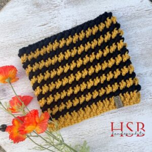 Black and Gold Cat Ears Hat