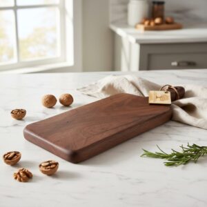 Walnut Charcuterie Board With Rich Grain Beauty, 15 x 5.5 x 1 inches, decorative serving tray, functional cutting board, handmade kitchen, o