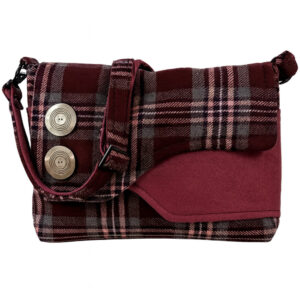 Shop Iowa Burgundy Plaid Crossbody Bag – Handmade Fabric Purse Burgundy Plaid Crossbody Bag – Handmade Fabric Purse