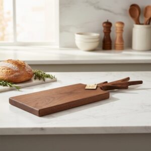 Tree Branch Handle Walnut Charcuterie Board