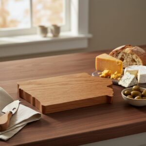 Iowa Shaped Charcuterie Board, Handmade Snack Tray, Functional Cheese Board, Unique Serving Board, State Lovers Gift