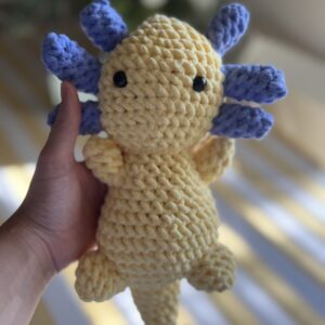 Shop Iowa Crochet Axolotl Plush Crochet Axolotl Plush