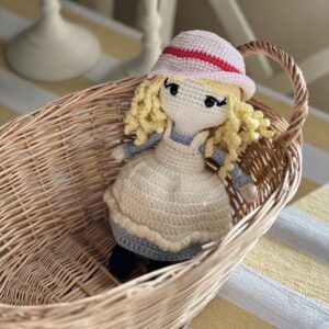 Shop Iowa Crochet Doll with Golden Curls – Handmade Gift Crochet Doll with Golden Curls – Handmade Gift