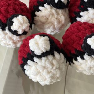 Shop Iowa Crochet Poké Ball Plush | Handmade Soft Pokeball Toy | Pokemon Inspired Gift | Cozy Crochet Plushie Crochet Poké Ball Plush | Handmade Soft Pokeball Toy | Pokemon Inspired Gift | Cozy Crochet Plushie