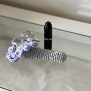 handmade crochet makeup holder
