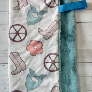 Baby Blanket-Lovie with Tag-Cowboy