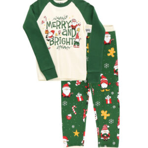 Christmas Gnome Kid’s Long Sleeve Pajamas