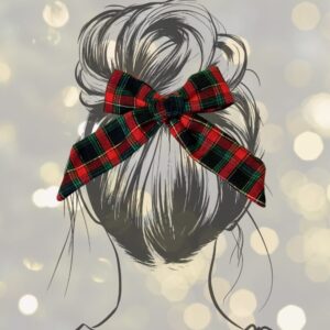 Plaid Christmas Bow