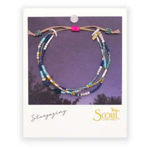 Mixed Media Bracelet – Truth/Lapis/Gold