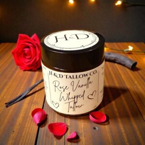 Rose Vanilla Whipped Beef Skin Tallow