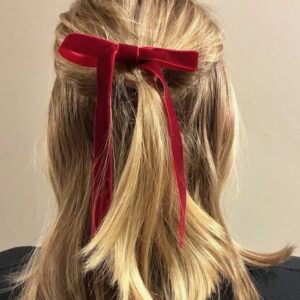 Velvet Ribbon Hair Bow